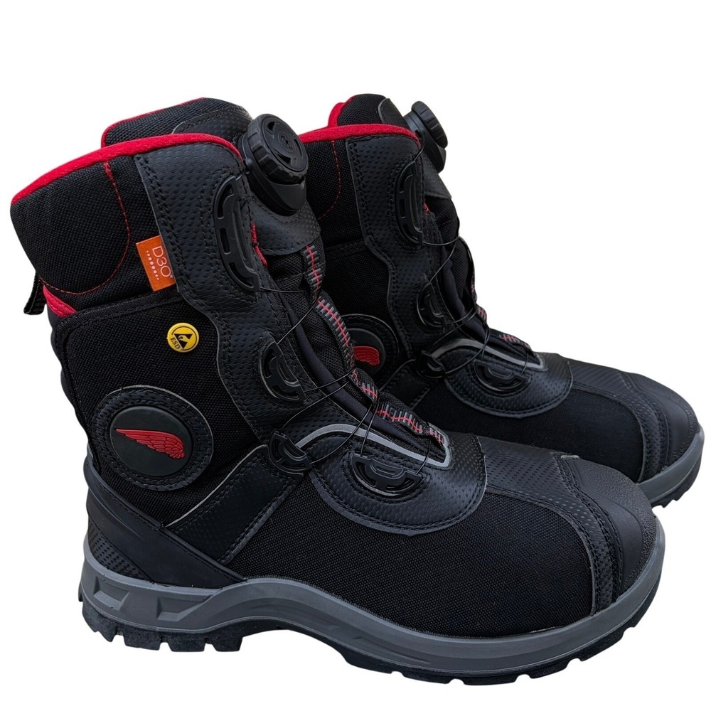 Red Wing Mens Apex Safety Boots 11 Black BOA D30 ESD Composite Toe Work Shoes